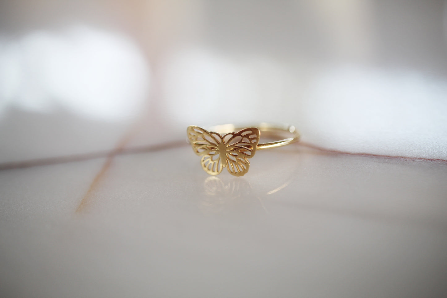 butterfly gold ring