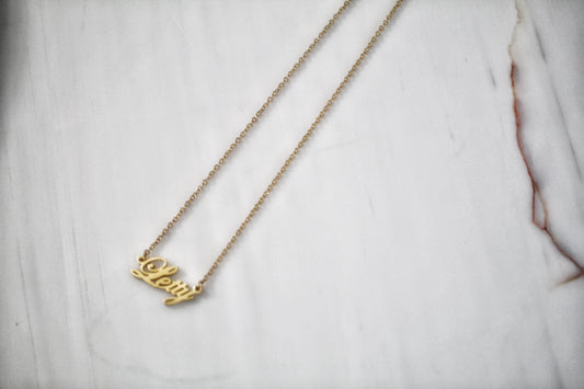 Name Plate Necklace