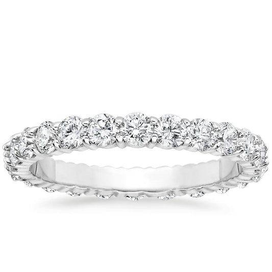 Eternity Diamond band with 2mm Diamonds 18k